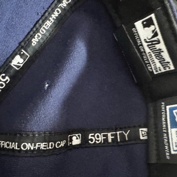 New Era 59FIFTY Florida Marlins Navy Fitted MLB Cap 7 1/2 7.5 - Picture 5 of 7